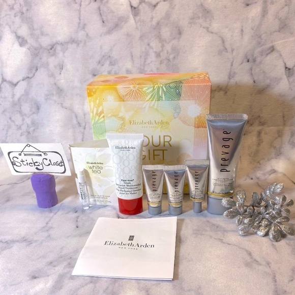 Elizabeth Arden Prevage Skincare Gift Set-SerumCleanserCreamEDT-6pc-BOXED-NEW